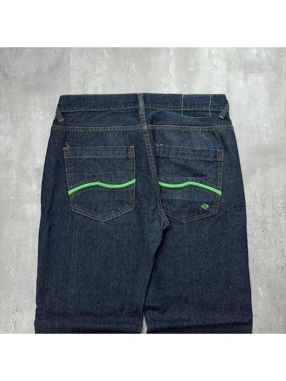 Y2K Dark Wash Enyce Grunge Skater Baggy Denim Jeans